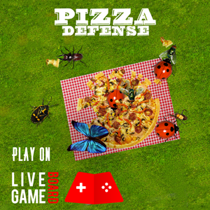 Pizza defence AR game